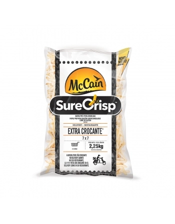 BATATA SURECRISP ARGENTINA CORTE 7 MM 2,25KG MCCAIN - CAIXA COM 8