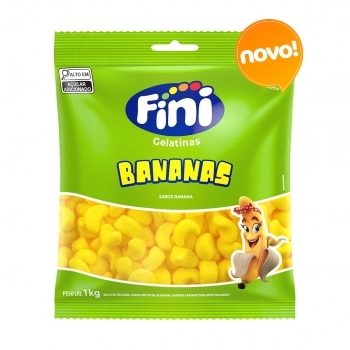 FINI BALA DE GELATINA BANANA 1 KG