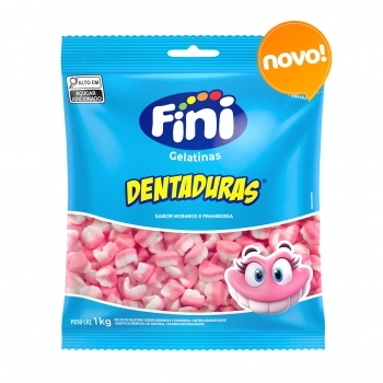 FINI BALA DE GELATINA DENTADURA 1 KG