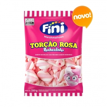 FINI MARSHMALLOW RECHEADO TORCAO MORANGO 250G