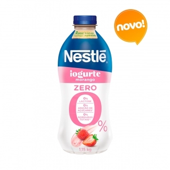 IOGURTE NESTLÉ MORANGO ZERO 1,150 KG (CAIXA COM 12)