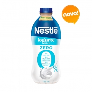 IOGURTE NESTLÉ DESNATADO BATIDO ZERO 1,150 KG (CAIXA COM 12)