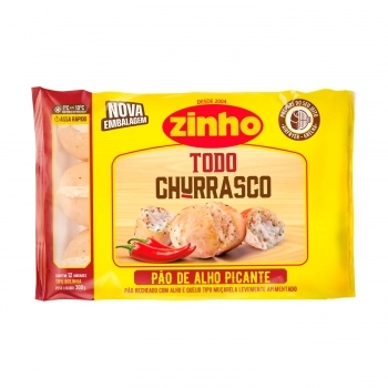 ZINHO PAO DE ALHO BOLINHA PICANTE 300 G
