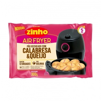 ZINHO PAO DE ALHO BOLINHA CALABRESA C/QUEIJO 300 G