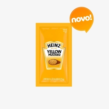 MOSTARDA AMARELA SACHÊ 5G HEINZ - CAIXA COM 144