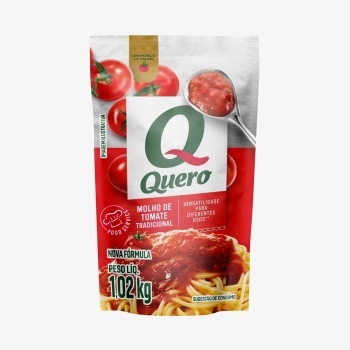 MOLHO DE TOMATE TRADICIONAL 1,020 KG QUERO
