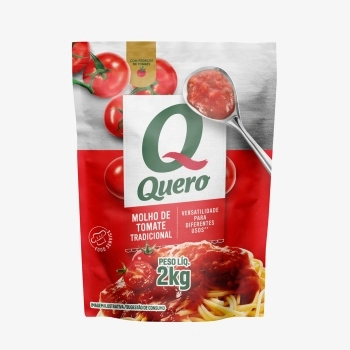 MOLHO DE TOMATE TRADICIONAL 2 KG QUERO