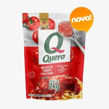 MOLHO DE TOMATE TRADICIONAL 2 KG QUERO