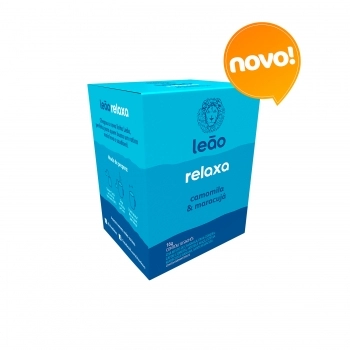 LEÃO RELAXA CHÁ MISTO CAMOMILA E MARACUJÁ 10X1,6G