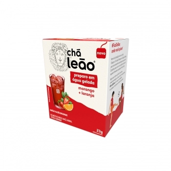 CHÁ MATTE LEÃO ÁGUA GELADA MORANGO E LARANJA 10X2,5G