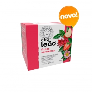 CHÁ MATTE LEÃO MISTO FRUTAS VERMELHAS 10X1,6G