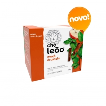 CHÁ MATTE LEÃO MAÇÃ E CANELA 10X2G