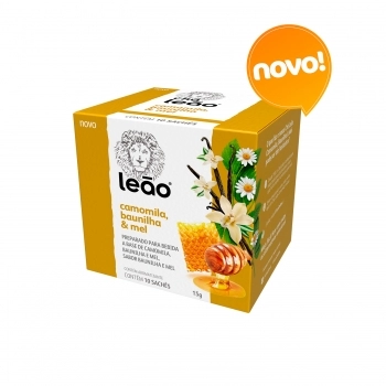 CHÁ MATTE LEÃO MISTO CAMOMILA, BAUNILHA E MEL 10X1,5G