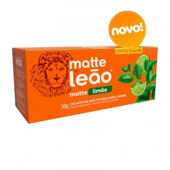 CHÁ MATTE LEÃO MISTO MATE TOSTADO, LIMÃO E LARANJA 25X1,2G