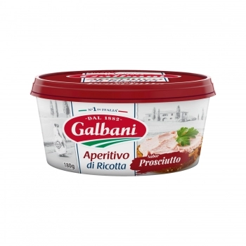 APERITIVO CREME DE RICOTA SABOR PROSCIUTTO 180G GALBANI - CAIXA COM 12