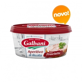 APERITIVO CREME DE RICOTA SABOR PROSCIUTTO 180G GALBANI - CAIXA COM 12