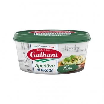 APERITIVO CREME DE RICOTA SABOR PESTO 180G GALBANI - CAIXA COM 12