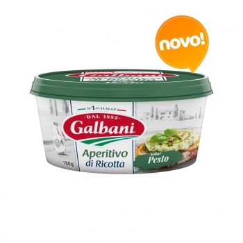 APERITIVO CREME DE RICOTA SABOR PESTO 180G GALBANI - CAIXA COM 12