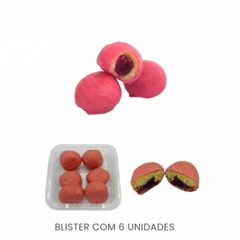 MINI BOMBOM FRUTAS VERMELHAS 18G MELHOR BOCADO - CAIXA COM 72