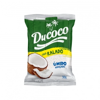 COCO RALADO ÚMIDO E ADOÇADO 50G DUCOCO
