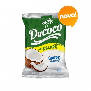 COCO RALADO ÚMIDO E ADOÇADO 50G DUCOCO