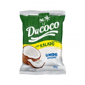 COCO RALADO ÚMIDO E ADOÇADO 100G DUCOCO
