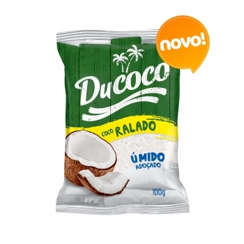 COCO RALADO ÚMIDO E ADOÇADO 100G DUCOCO