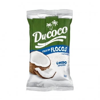 COCO EM FLOCOS ÚMIDO ADOÇADO 1KG DUCOCO
