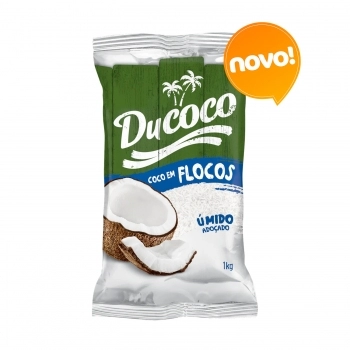 COCO EM FLOCOS ÚMIDO ADOÇADO 1KG DUCOCO