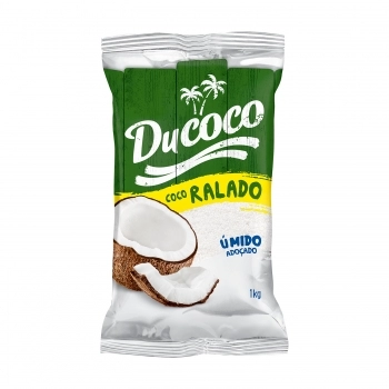 COCO RALADO ÚMIDO E ADOÇADO 1 KG DUCOCO