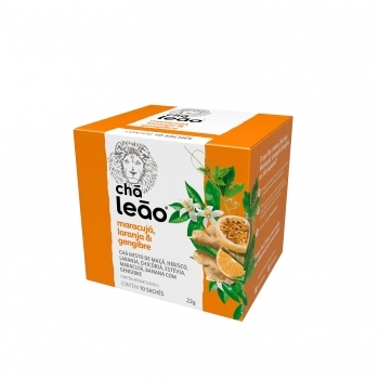 MATTE LEAO CHA MARACUJA LARANJA E GENGIBRE (10X2,2G)