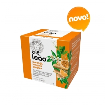 MATTE LEAO CHA MARACUJA LARANJA E GENGIBRE (10X2,2G)