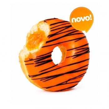 RING DONUT HALLOWEEN ABÓBORA COM COCO 75G (CAIXA COM 24) - MELHOR BOCADO