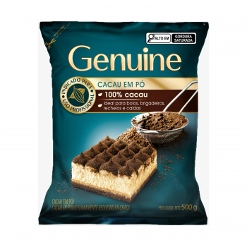 GENUINE CACAU EM PO 100% 500G