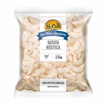 BATATA RÚSTICA PRÉ-FRITA CONGELADA 2,5 KG - MCCAIN (CAIXA COM 5)