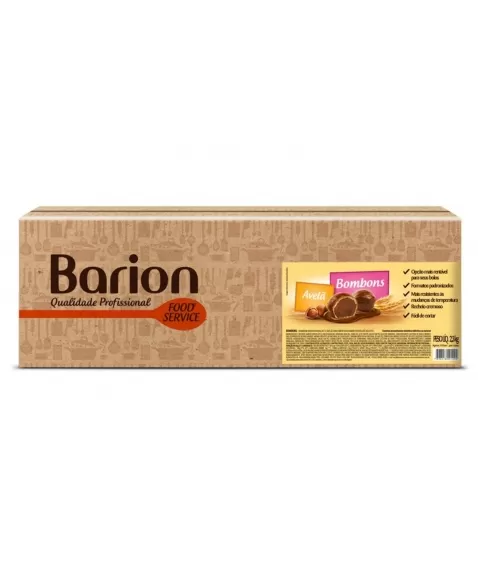 BOMBOM CHOCOLATE PRETO RECHEIO SABOR AVELA 2,3 KG - BARION