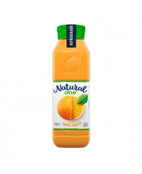 SUCO INTEGRAL DE LARANJA REFRIGERADO 900 ML NATURAL ONE