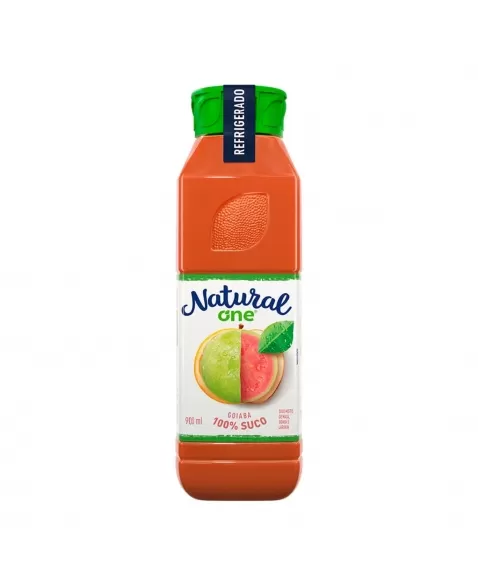 SUCO DE GOIABA, MAÇÃ E LARANJA REFRIGERADO 900 ML NATURAL ONE