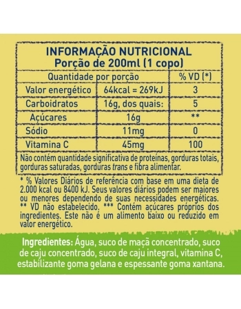 SUCO DE CAJÚ AMBIENTE 900 ML NATURAL ONE