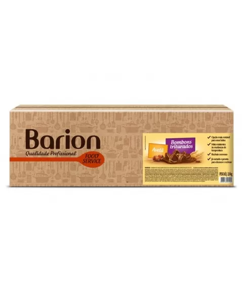 BOMBOM TRITURADO COM RECHEIO SABOR AVELA 2 KG - BARION