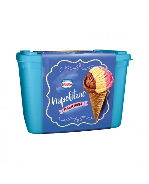 SORVETE TRADICIONAL NAPOLITANO POTE 1,5 L NESTLÉ