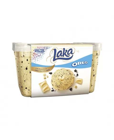 SORVETE LAKA OREO POTE 1L LACTA