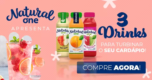 DRINKS COM SUCOS NATURAL ONE